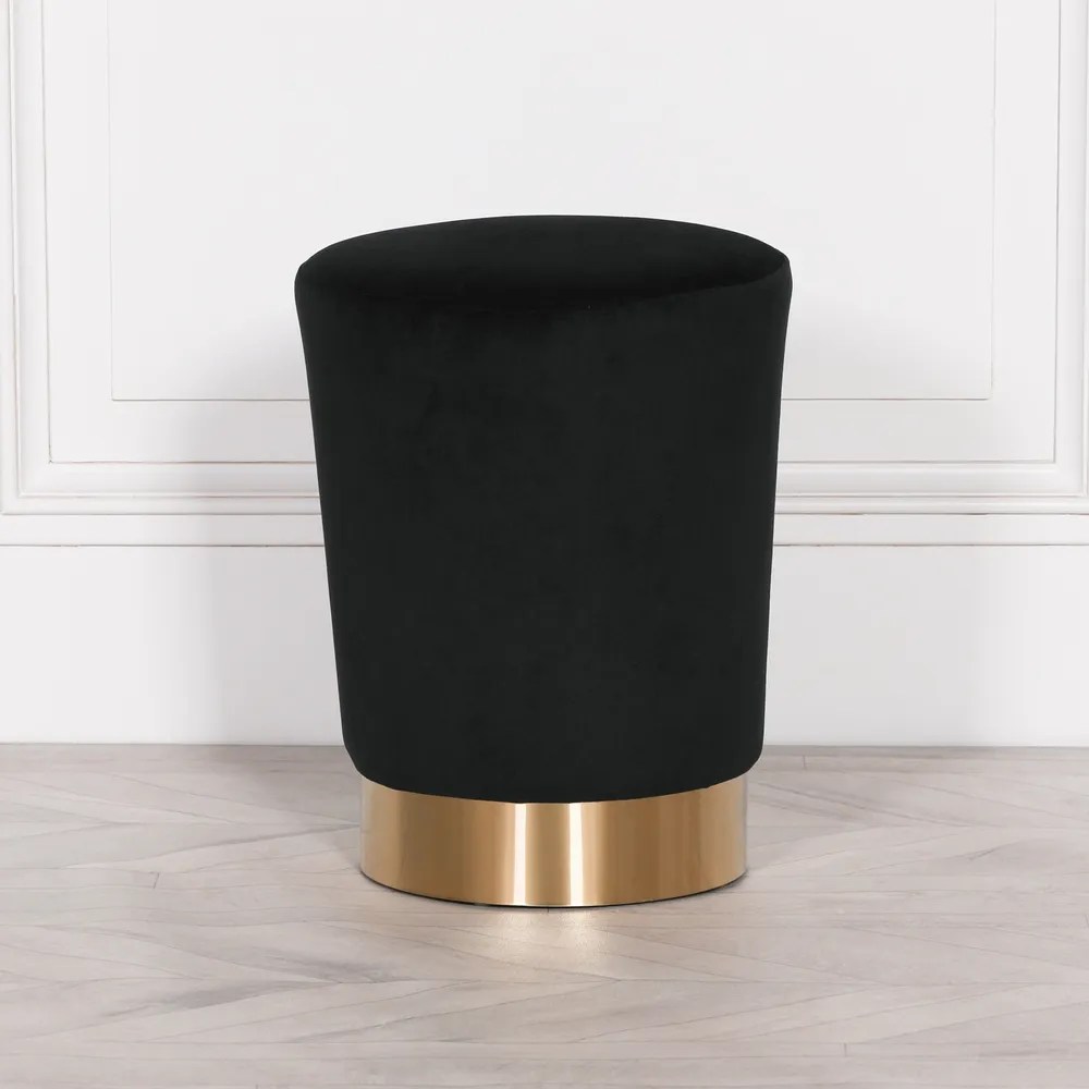 Black Bedroom Stool